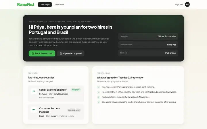 Buyer plan portal